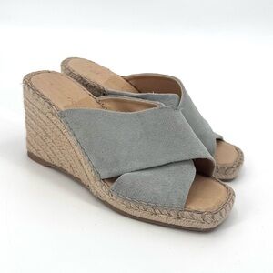 Splendid Blue Women's Britt Slide Wedge Sandals Size 6.5